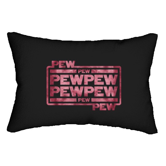 Pew Pew Pew Lumbar Pillows