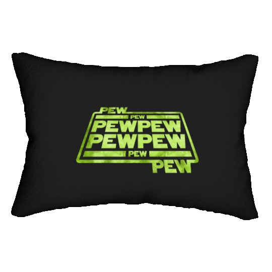 Pew Pew Pew Lumbar Pillows