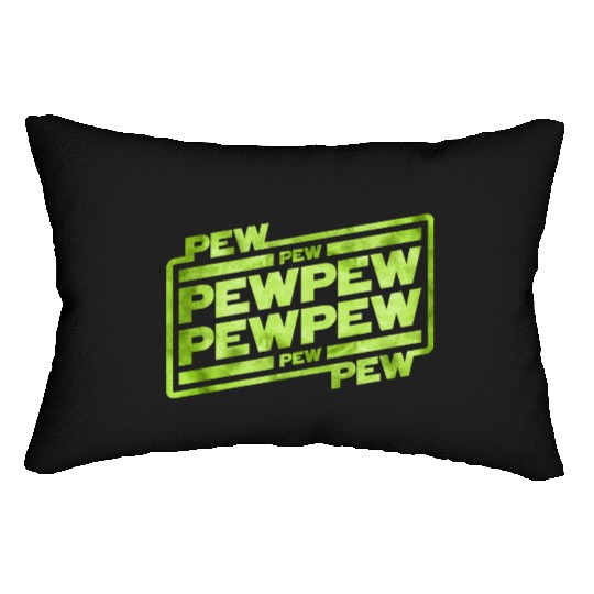 Pew Pew Pew Lumbar Pillows