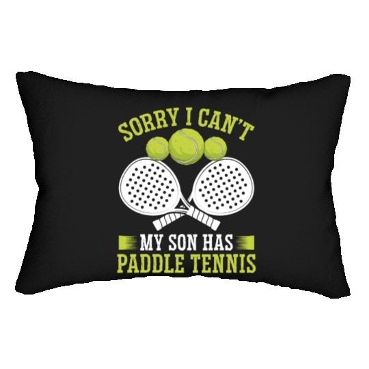 Paddle Tennis Player Match Dad Father Papa Lumbar Pillows
