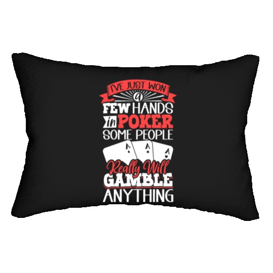 Poker Casino Poker Player Gambling Roulette Gift Lumbar Pillows