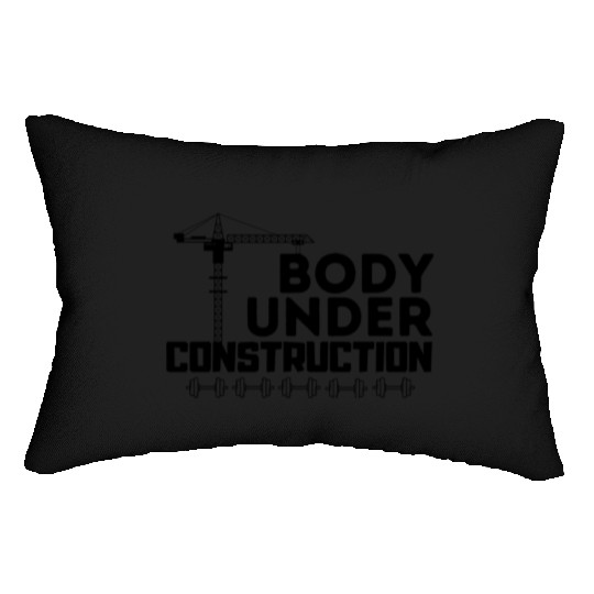 Gym Quote - motivational quotes - Body Under Const Lumbar Pillows