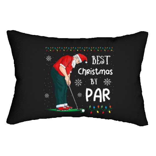 Golf Santa Claus Pun Golfer Gift Golfing Lumbar Pillows