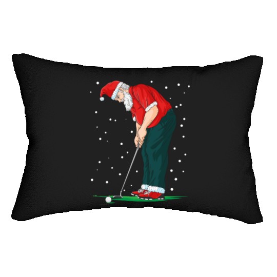 Golf Santa Claus Pun Golfer Gift Golfing Lumbar Pillows