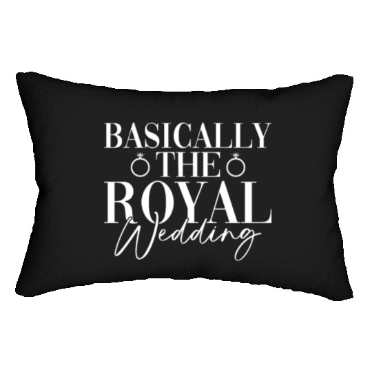 Basically The Royal Wedding - Bride Groom Matching Lumbar Pillows
