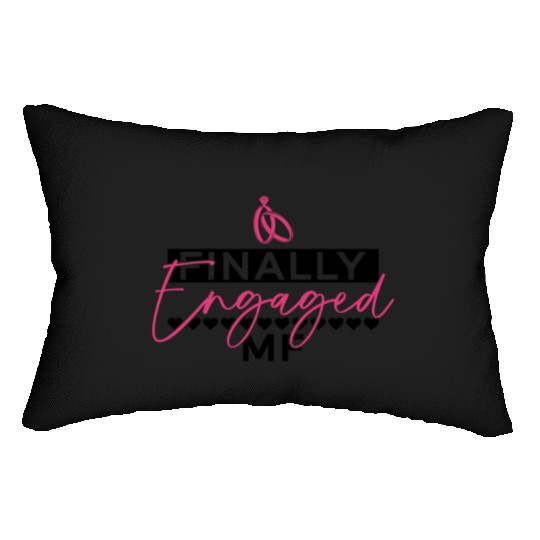 Finally Engaged MF - Bride Bachelorette Party Lumbar Pillows
