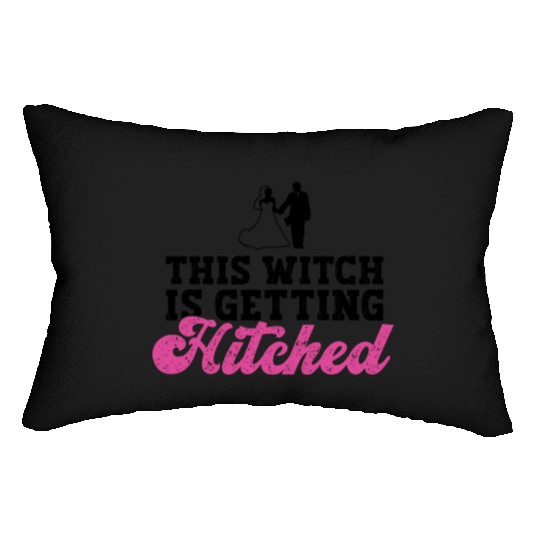 This Witch Is Getting Hitched - Bride Bachelorette Lumbar Pillows