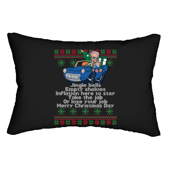 Jingle Bells Empty Shelves Inflation Here Funny Ch Lumbar Pillows