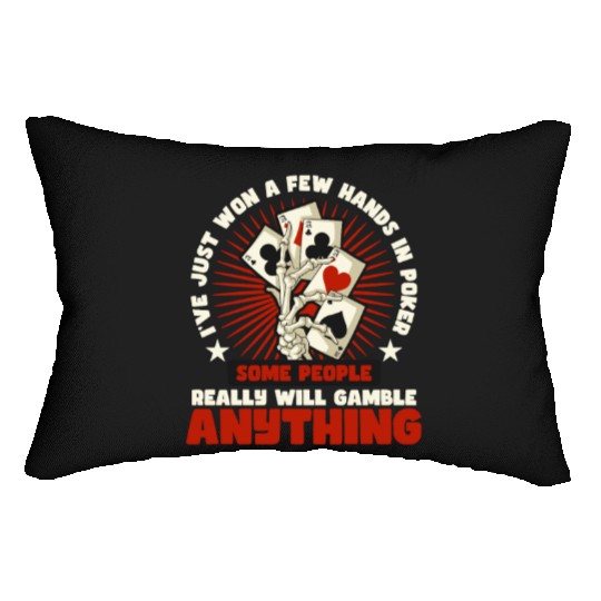 Poker Casino Poker Player Gambling Roulette Gift Lumbar Pillows