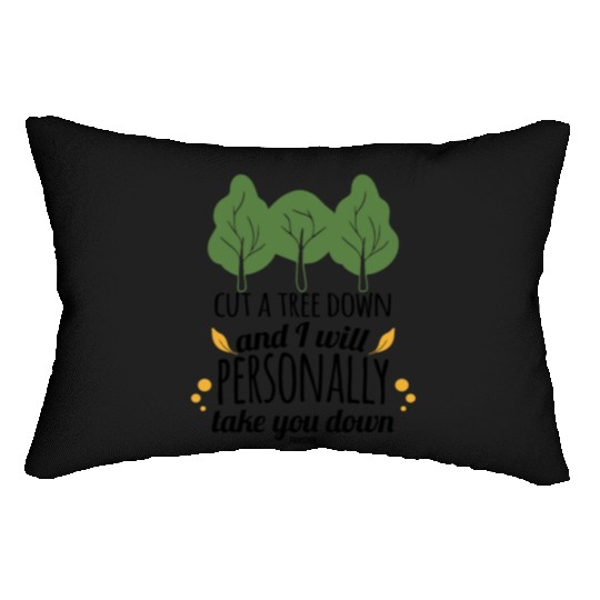 Deciduous Tree Hugging Nature Lumbar Pillows