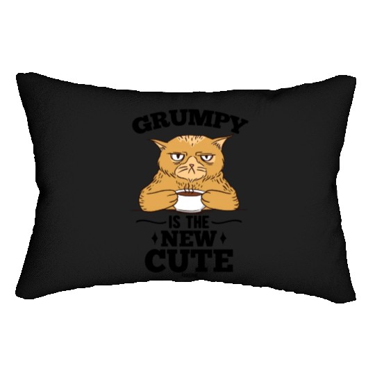 cute cat pet cat lovers Lumbar Pillows