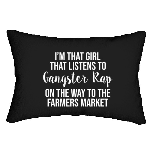 Cute Gangster Rap Farmers Market Lumbar Pillows