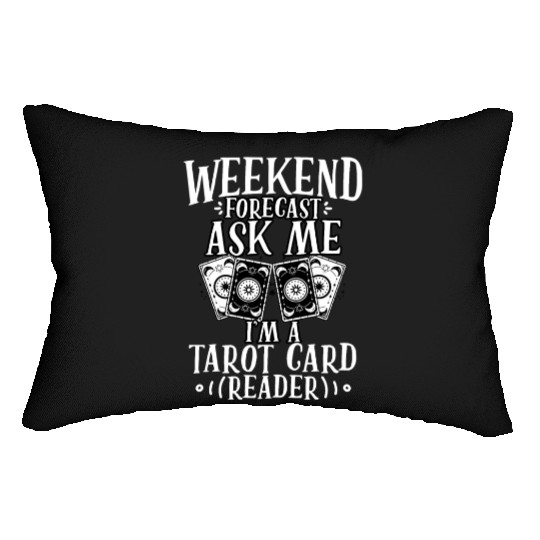 Weekend Forecast Funny Tarot Card Cartomancy A Lumbar Pillows