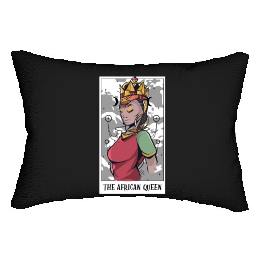 Awesome The African Queen Tarot Card A Tarot Lumbar Pillows