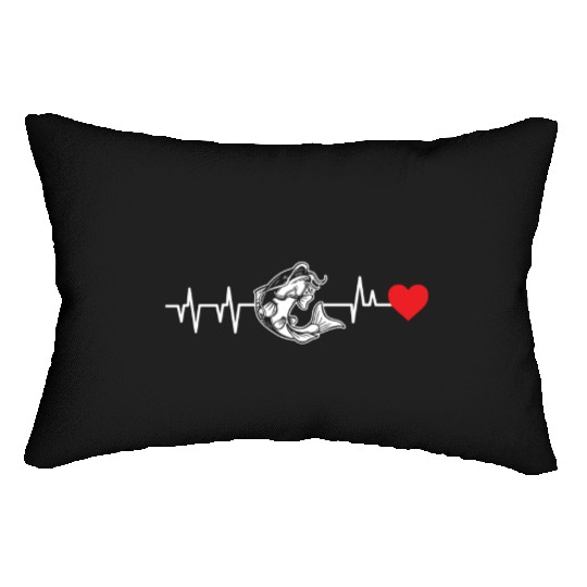 Catfish Heartbeat Lumbar Pillows