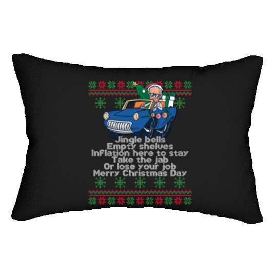 Jingle Bells Empty Shelves Inflation Here Funny Ch Lumbar Pillows