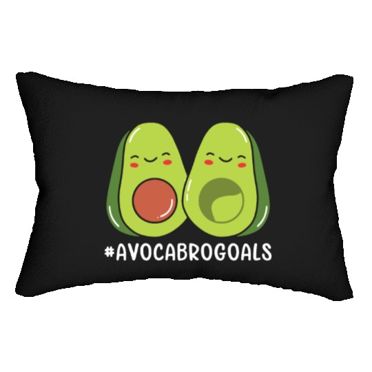Sibling Big Brother Avocado Goals Hilarious Puns Lumbar Pillows