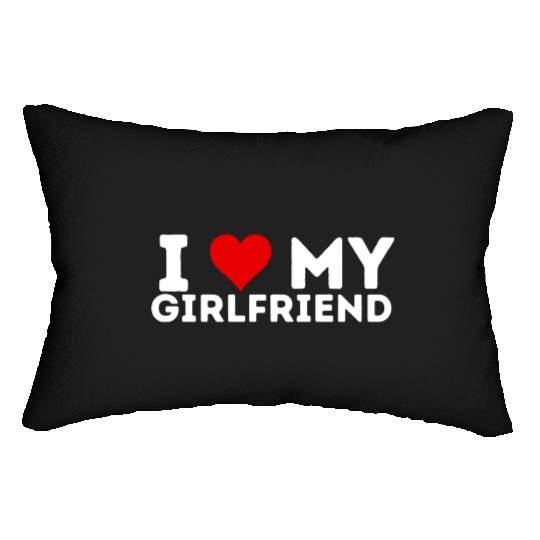 I Love My Boyfriend Lumbar Pillows I Heart My Boyfriend Shi