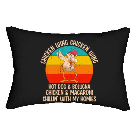 Chicken Wing Hot Dog Lumbar Pillows