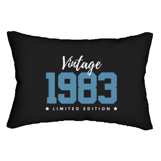 40 Years Vintage 1983 Retro 40th Birthday Lumbar Pillows