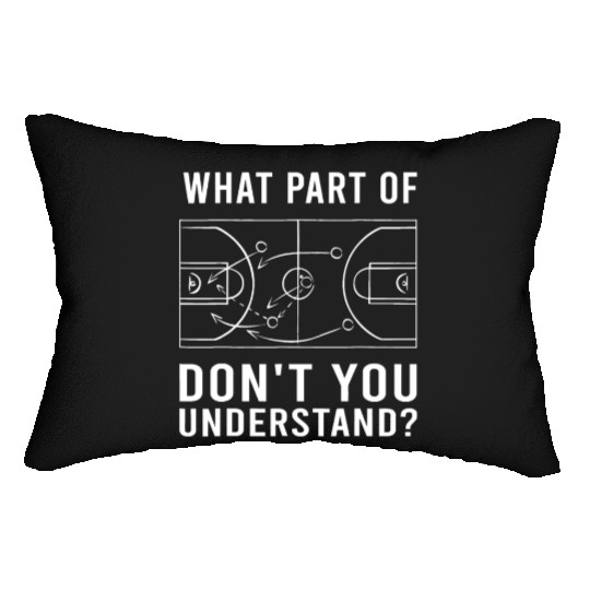 Funny Basketball Coach For Men Women Tactic Diagra Lumbar Pillows