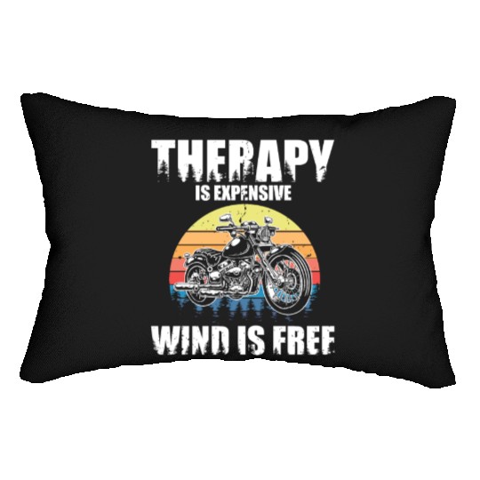 Hilarious Expensive Wind Is Free Big Bike Lumbar Pillows