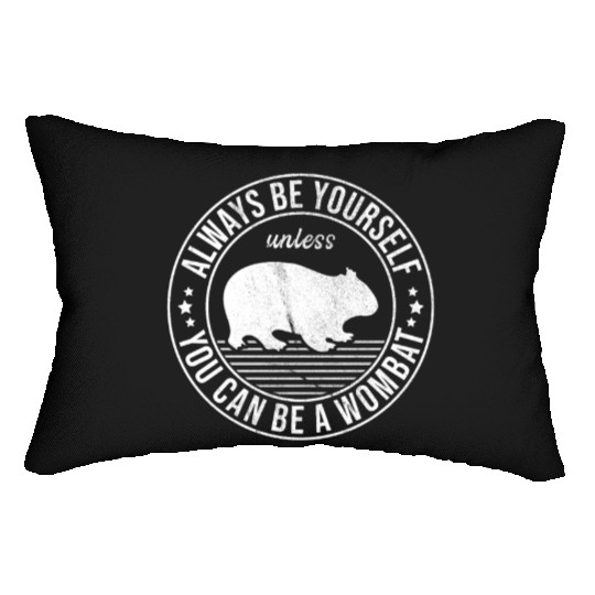 Funny Wombat Quote For A Australian Lover Lumbar Pillows