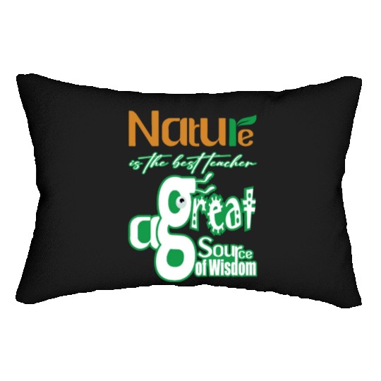 Nature is The Best Teacher Lumbar Pillows