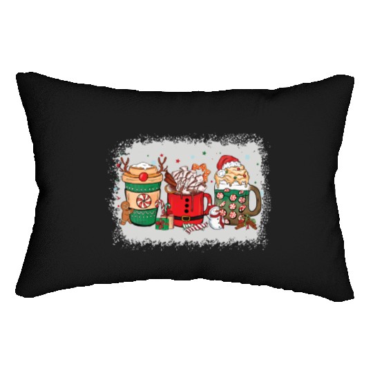 Christmas Hot Chocolate Cup Lumbar Pillows