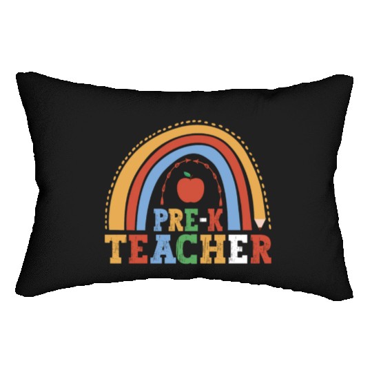 Pre-K Teacher 100th Day Of School Education Lumbar Pillows