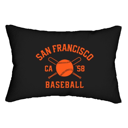 San Francisco Baseball Vintage Sf The City Giant Lumbar Pillows