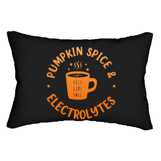 Pumpkin Spice & Electrolytes Funny Lumbar Pillows