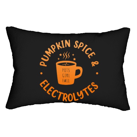 Pumpkin Spice & Electrolytes Funny Lumbar Pillows