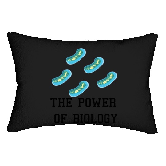 Funny Mitochondria - I've Got The Power of Biology Lumbar Pillows