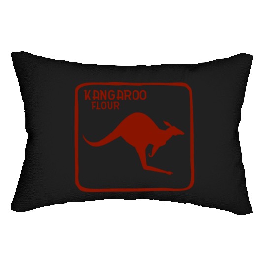 Kangaroo Dingo Flour Australia Australian Souvenir Lumbar Pillows