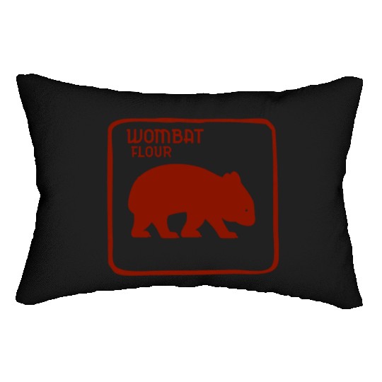 Wombat Dingo Flour Australia Australian Souvenir Lumbar Pillows