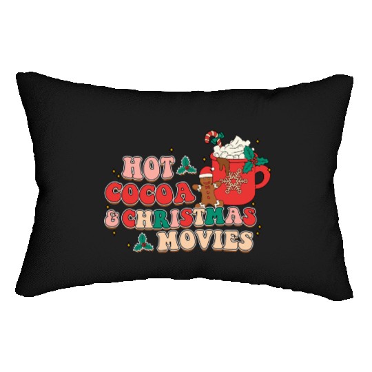 hot cocoa christmas movies Lumbar Pillows