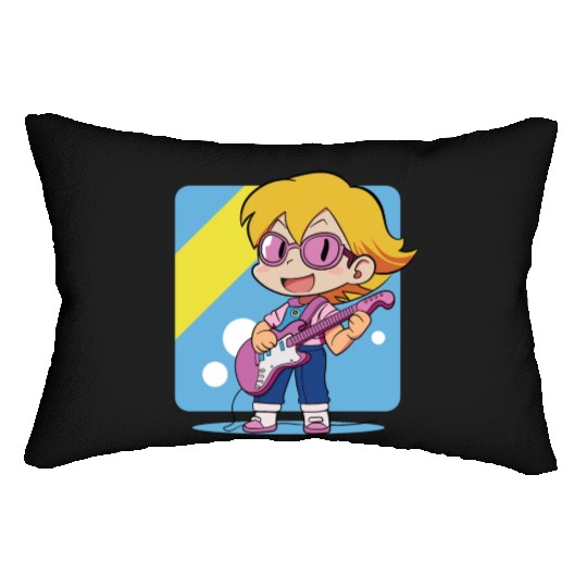 Guitar Boy Lumbar Pillows