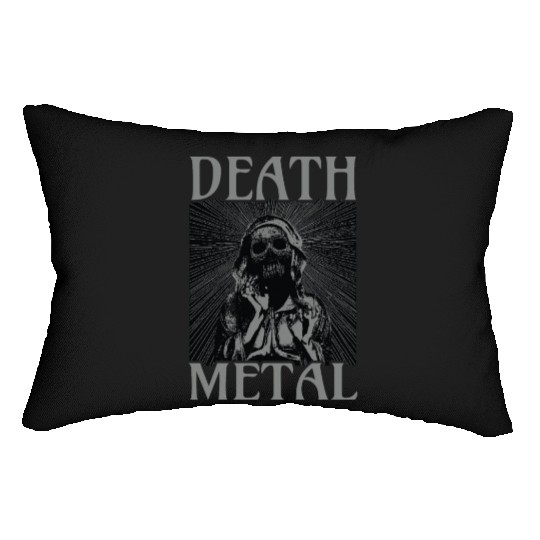 Goth Satan Rock Festivals Black Heavy Death Metal Lumbar Pillows