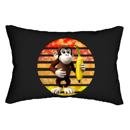 Banana monkey Lumbar Pillows