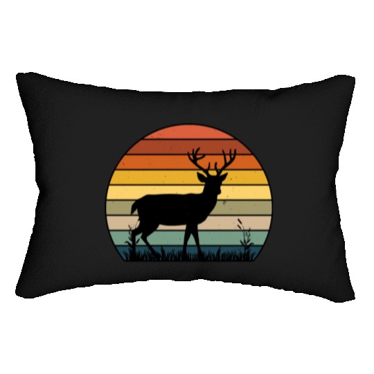 Retro Style Elk - Deer Vintage Lumbar Pillows