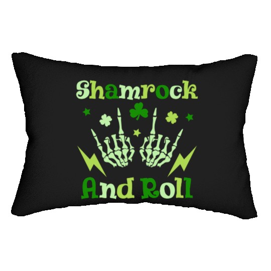 St Patrick s Shamrock And Roll St Patrick s Day Lumbar Pillows