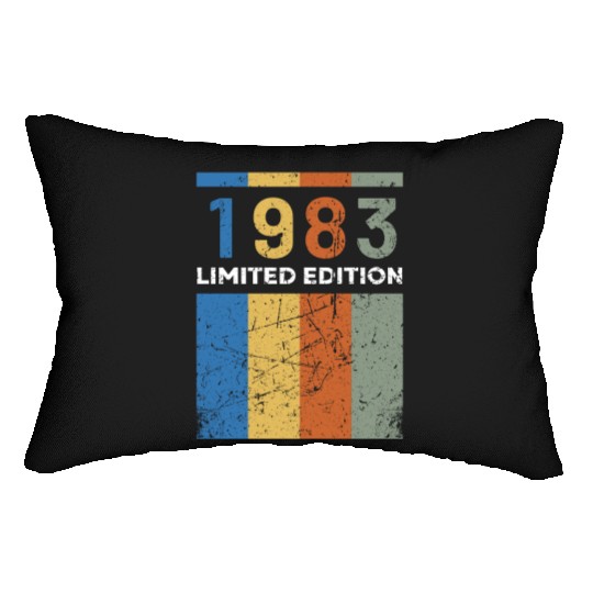 40 Years Vintage 1983 Retro 40th Birthday Lumbar Pillows