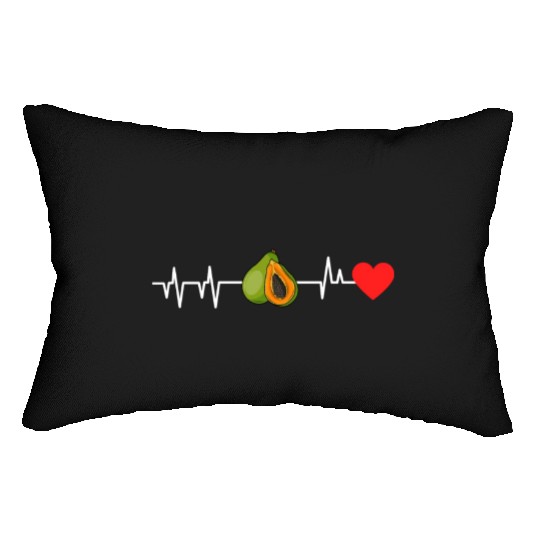 Papaya Heartbeat Lumbar Pillows