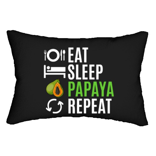 Eat Sleep Papaya Repeat Lumbar Pillows