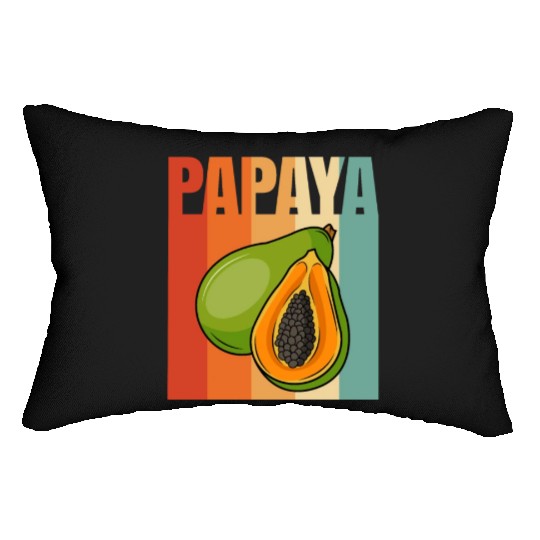 Retro Papaya Lumbar Pillows