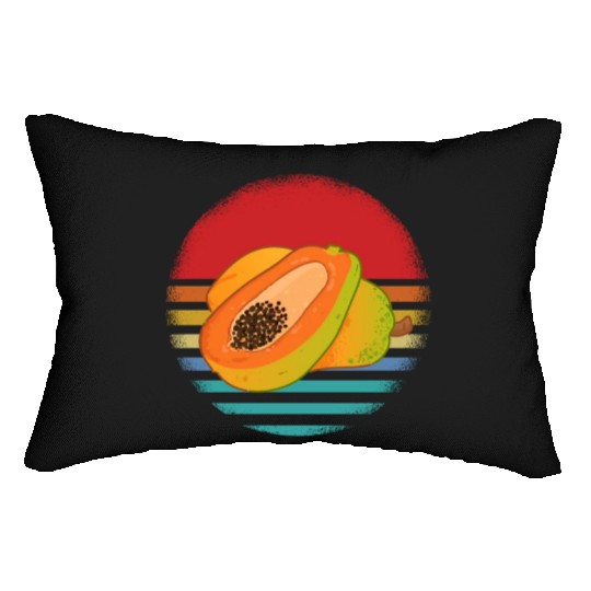 Retro Papaya Lumbar Pillows