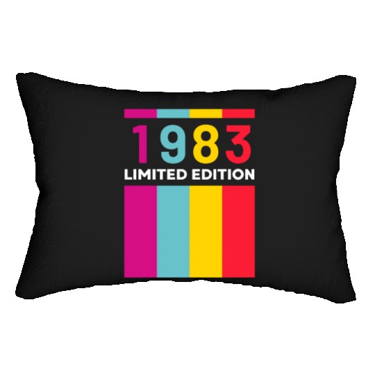40 Years Vintage 1983 Retro 40th Birthday Lumbar Pillows