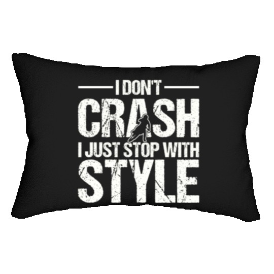 Funny Motocross Stop With Style Dirt Bike Lumbar Pillows