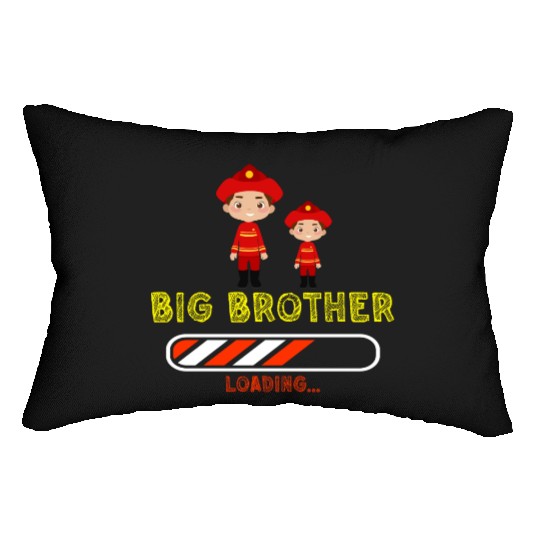 Big brother fire truck fireman Lumbar Pillows